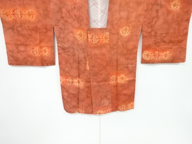 JAPANESE KIMONO / VINTAGE MICHIYUKI COAT / FLOWER CREST